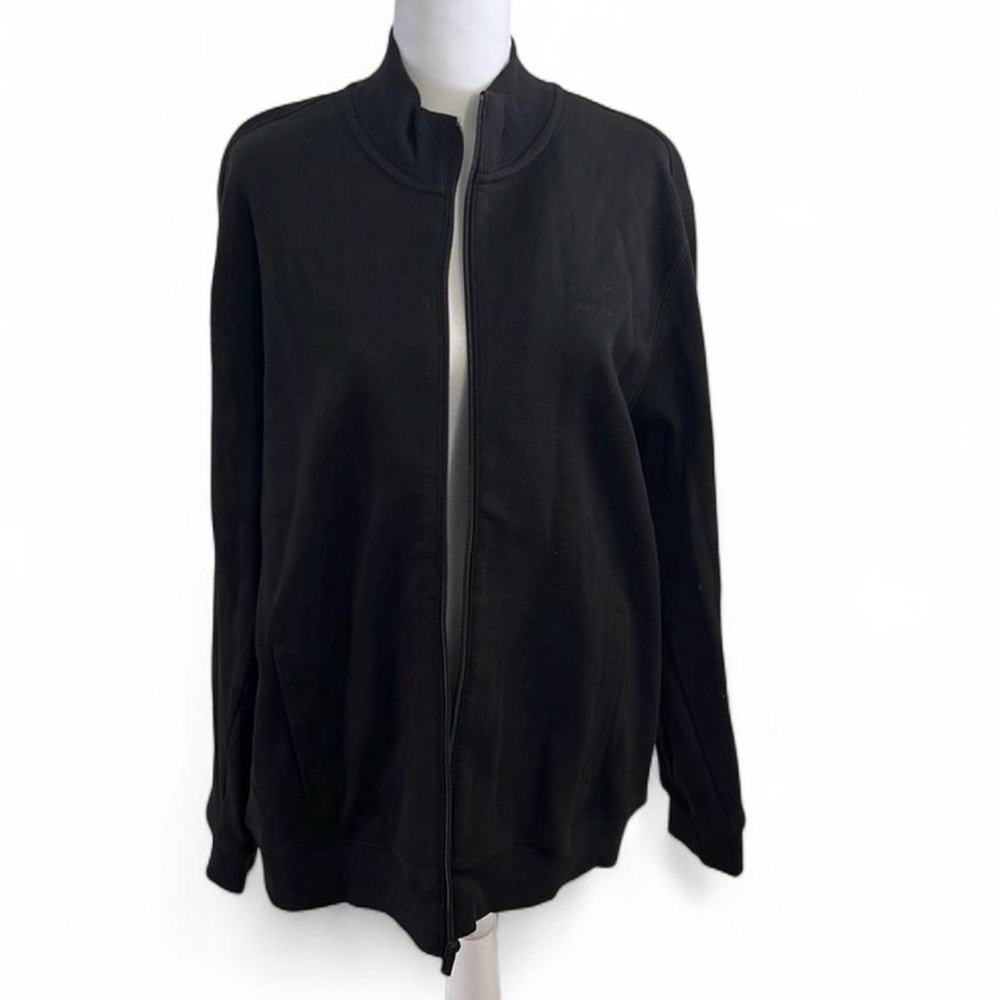 Calvin Klein zip up, black, size large